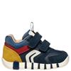 GEOX BOYS STRAP TRAINER - NAVY RED